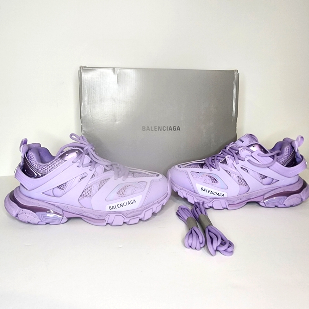 Balenciaga Lavender Purple Track Sneakers